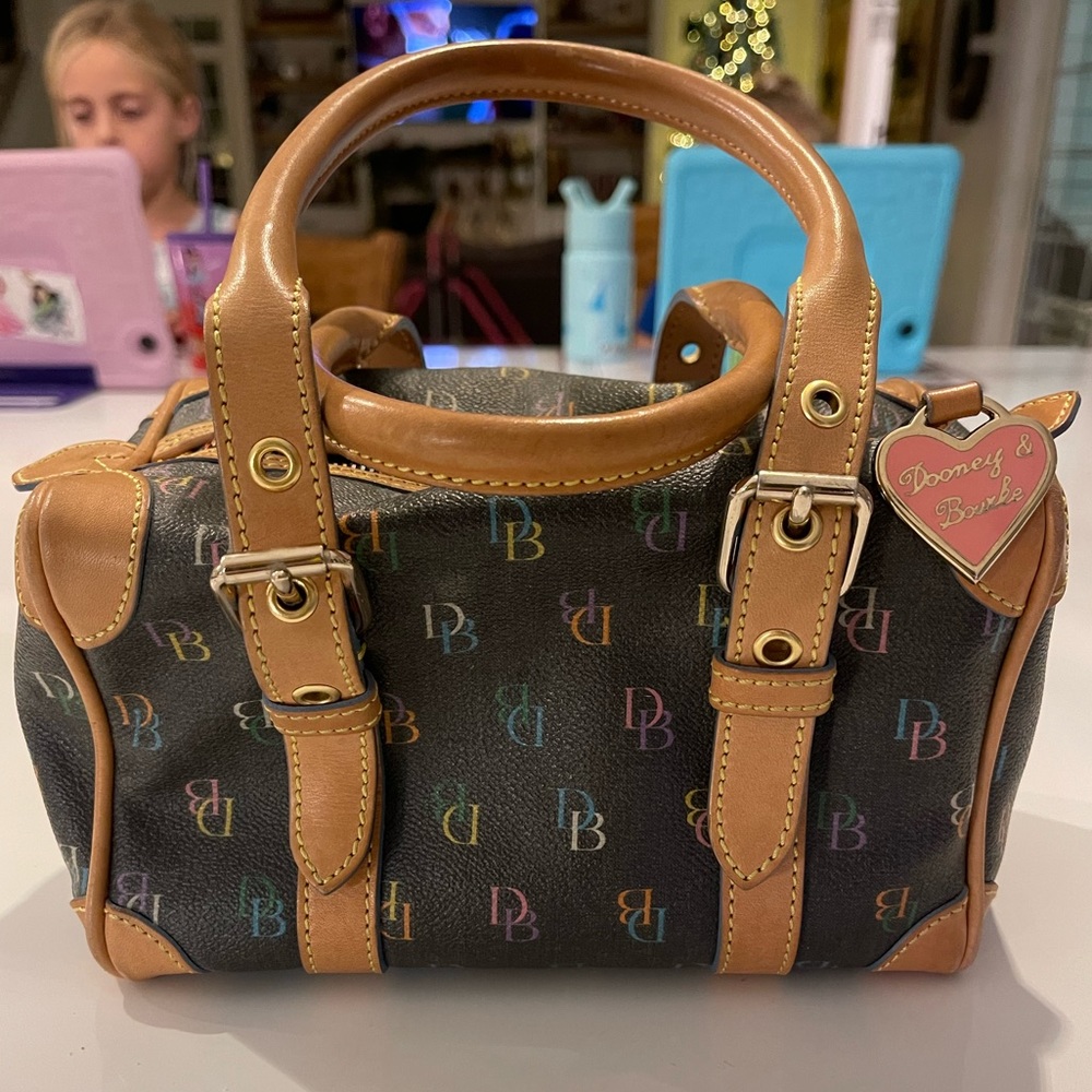 Dooney & Bourke Rare Muti-Color Monogram Bag Y2K